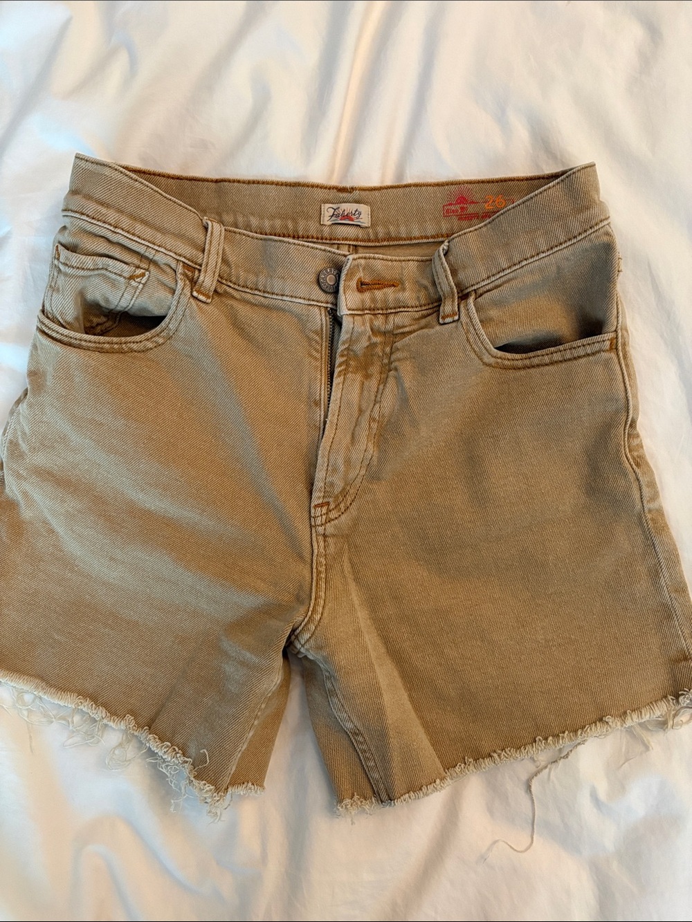 Faherty Tan Cutoff Shorts - Worn 2x